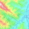 Luzzena topographic map, elevation, terrain