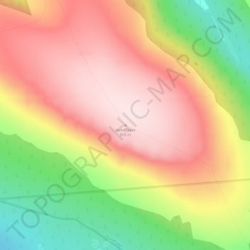 Hundfjället topographic map, elevation, terrain