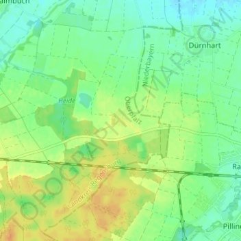 Schafhöfen topographic map, elevation, terrain