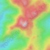 Serranía de Macuira topographic map, elevation, terrain