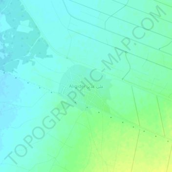 Aligider topographic map, elevation, terrain