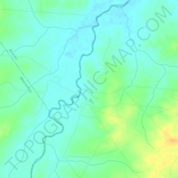 Leste topographic map, elevation, terrain