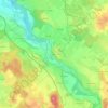 Traunwalchen topographic map, elevation, terrain