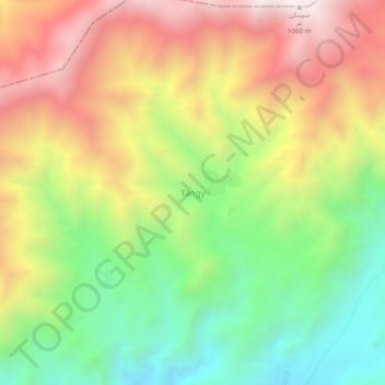 Tangy topographic map, elevation, terrain