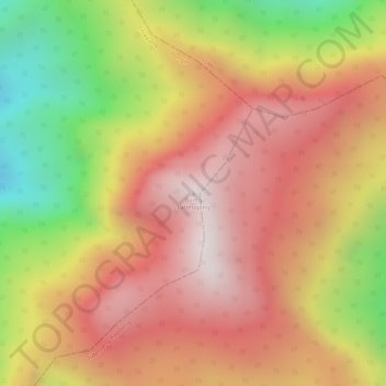 Buntu Latimojong topographic map, elevation, terrain
