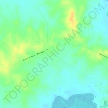 Santa Rosa topographic map, elevation, terrain