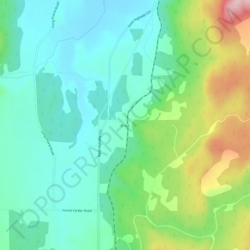 Grays topographic map, elevation, terrain