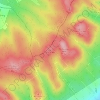 Leithaberg topographic map, elevation, terrain