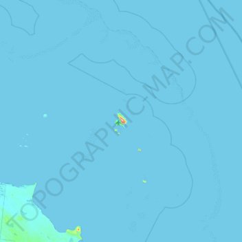 Lizard Island topographic map, elevation, terrain