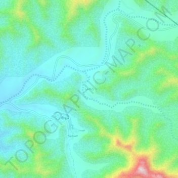 Saabah topographic map, elevation, terrain