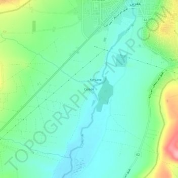 Jedeideh topographic map, elevation, terrain