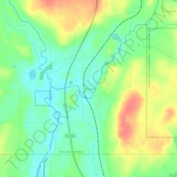 Amasa topographic map, elevation, terrain
