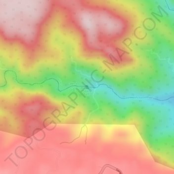 Maapon Falls topographic map, elevation, terrain