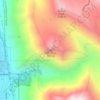 Kyhv Peak topographic map, elevation, terrain