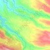 Busungbiu topographic map, elevation, terrain