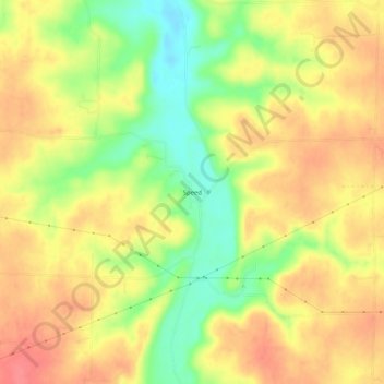 Speed topographic map, elevation, terrain
