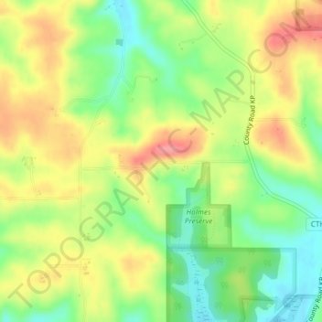 Table Bluff topographic map, elevation, terrain
