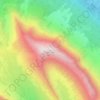 Bow Peak topographic map, elevation, terrain