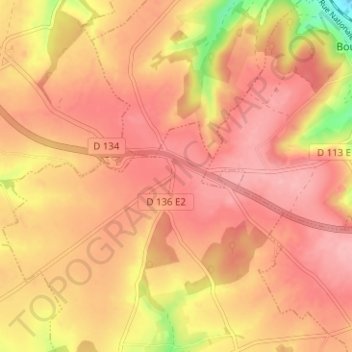 Lambus topographic map, elevation, terrain