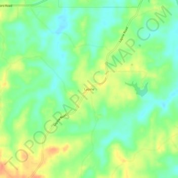 Lapine topographic map, elevation, terrain