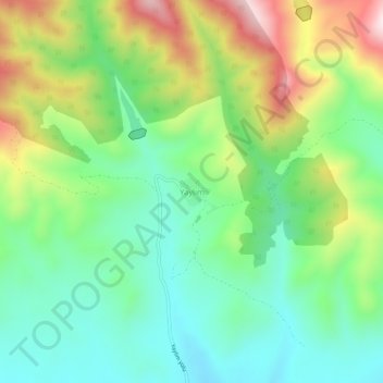 Yaylım topographic map, elevation, terrain