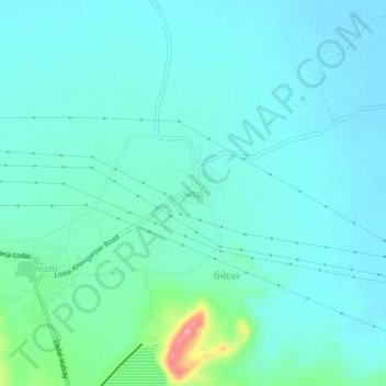 Berdo topographic map, elevation, terrain