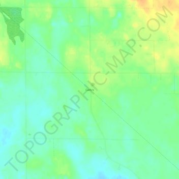 Cathro topographic map, elevation, terrain