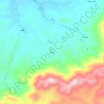 Mutrah topographic map, elevation, terrain
