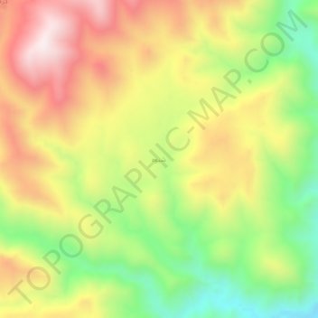 shiveh topographic map, elevation, terrain