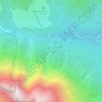 Gurgl topographic map, elevation, terrain