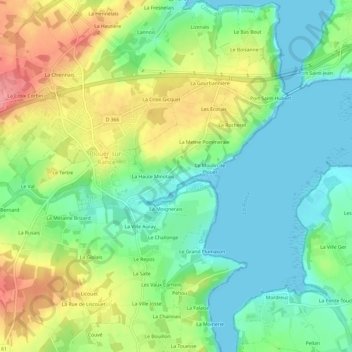 La Basse Minotais topographic map, elevation, terrain