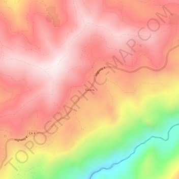 Ganns topographic map, elevation, terrain