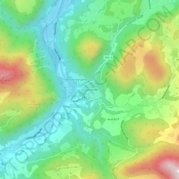 Koppenleiten topographic map, elevation, terrain