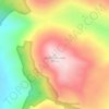 Hinch Mountain topographic map, elevation, terrain