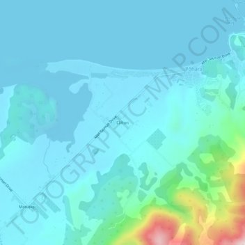 Clifton topographic map, elevation, terrain