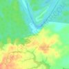 Charras topographic map, elevation, terrain