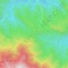 El Desierto topographic map, elevation, terrain