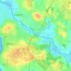 Øvre Værebro topographic map, elevation, terrain