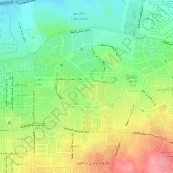 El Rehab topographic map, elevation, terrain