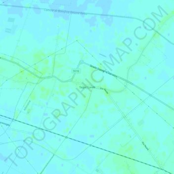 Taglio Corelli topographic map, elevation, terrain