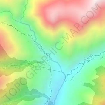 La Ezperanza topographic map, elevation, terrain