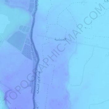 Wadi al Arab topographic map, elevation, terrain