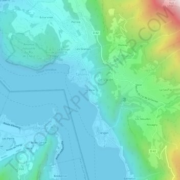 Le Vivier topographic map, elevation, terrain
