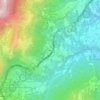Cerchiara topographic map, elevation, terrain