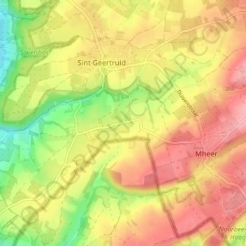 Libeek topographic map, elevation, terrain