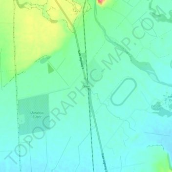 Ōpaki topographic map, elevation, terrain