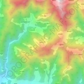 Sallaghari topographic map, elevation, terrain