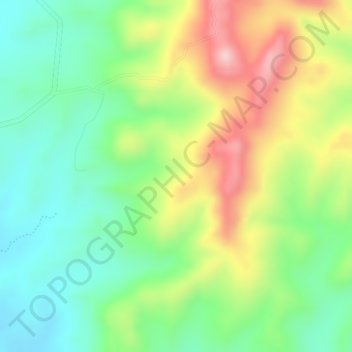 Las Macanas topographic map, elevation, terrain