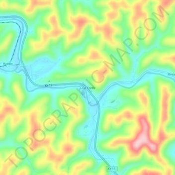 Lost Creek topographic map, elevation, terrain