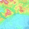 Xanthi topographic map, elevation, terrain